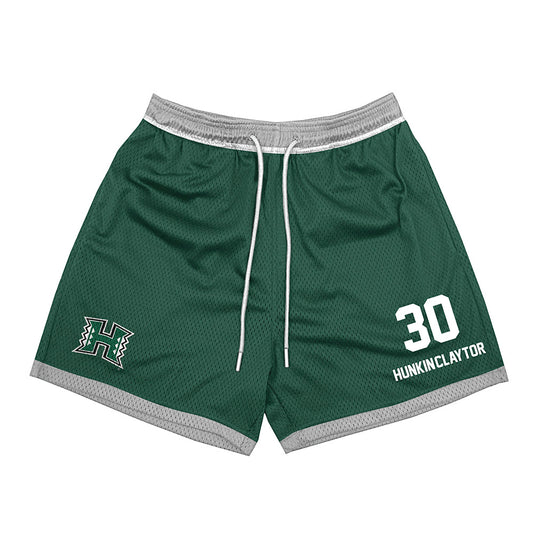 Hawaii - NCAA Men's Basketball : Aaron Hunkin-Claytor - Green Shorts