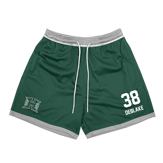 Hawaii - NCAA Football : Kamalu Deblake - Green Shorts