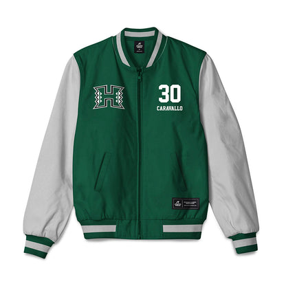 Hawaii - NCAA Football : Nazaiah Caravallo - Bomber Jacket