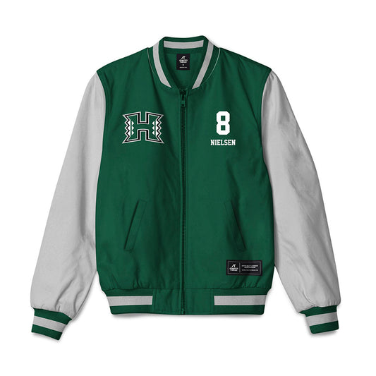 Hawaii - NCAA Baseball : Jarret Nielsen - Bomber Jacket-0