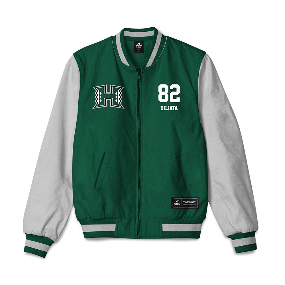 Hawaii - NCAA Football : Liatama Uiliata - Bomber Jacket