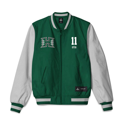 Hawaii - NCAA Football : Jamih Otis - Bomber Jacket-0