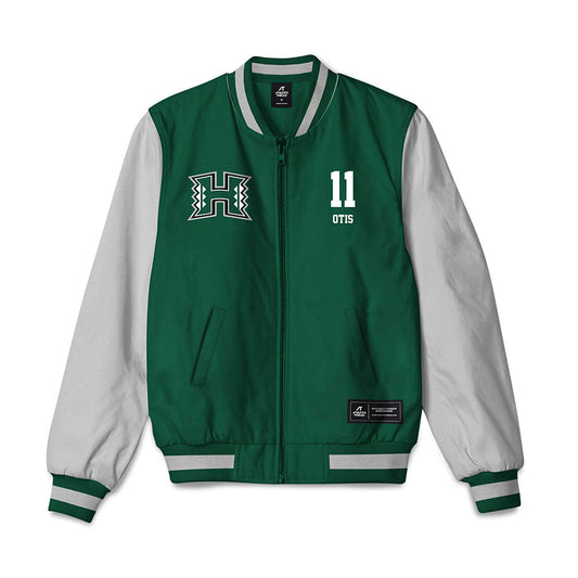 Hawaii - NCAA Football : Jamih Otis - Bomber Jacket-0