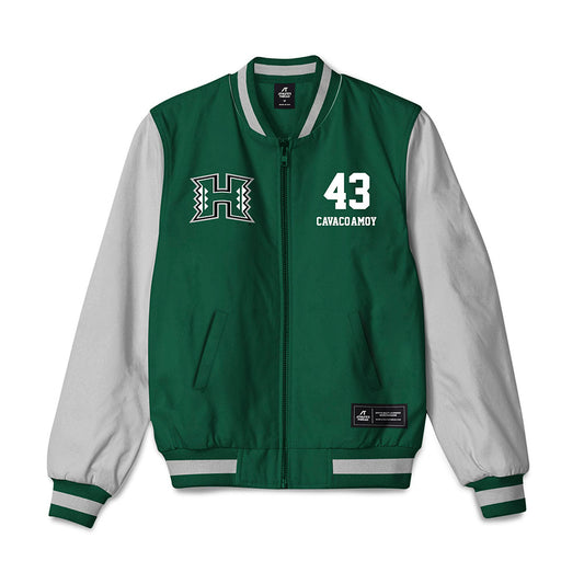 Hawaii - NCAA Football : Alika Cavaco-Amoy - Bomber Jacket-0