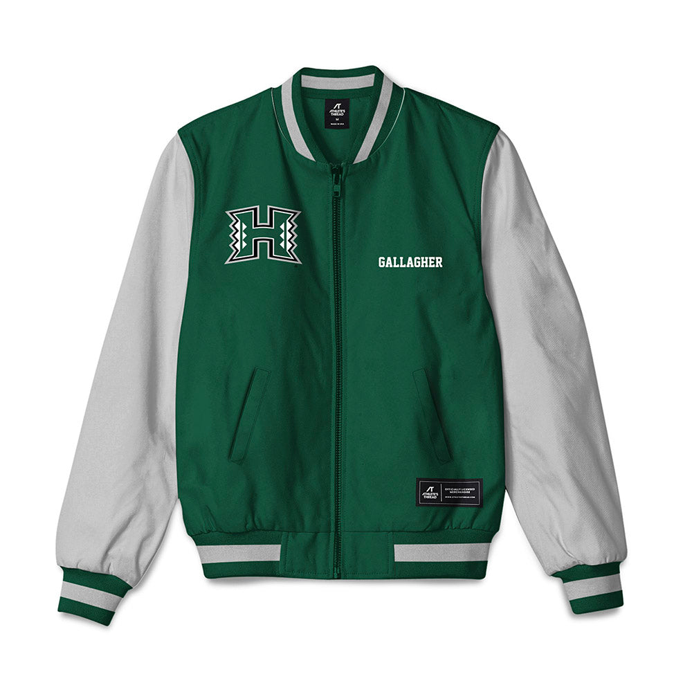 Hawaii - NCAA Men's Swimming & Diving : Timothy Gallagher - Bomber Jacket