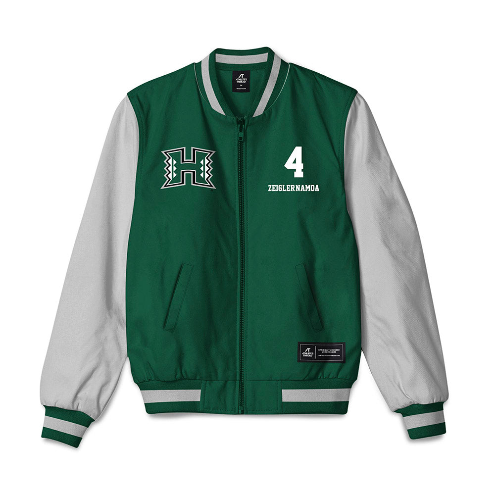 Hawaii - NCAA Baseball : Ben Zeigler-Namoa - Bomber Jacket-0