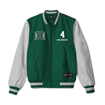 Hawaii - NCAA Baseball : Ben Zeigler-Namoa - Bomber Jacket-0