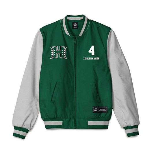 Hawaii - NCAA Baseball : Ben Zeigler-Namoa - Bomber Jacket-0