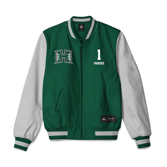 Hawaii - NCAA Football : Jonah Panoke - Bomber Jacket