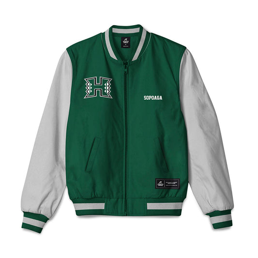 Hawaii - NCAA Women's Track & Field : Valo Sopoaga - Bomber Jacket-0