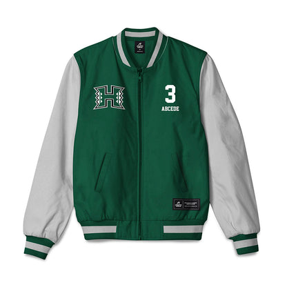 Hawaii - NCAA Softball : Jaeda Abcede - Bomber Jacket-0