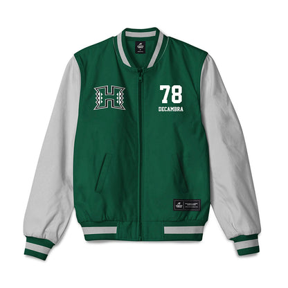 Hawaii - NCAA Football : Blaine Decambra - Bomber Jacket-0