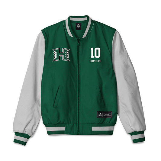Hawaii - NCAA Football : David Cordero - Bomber Jacket-0