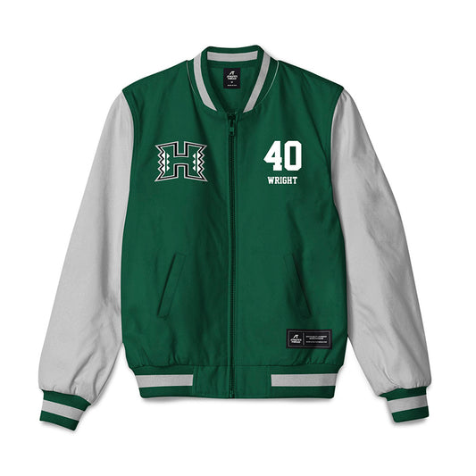 Hawaii - NCAA Football : Jeremiah Wright - Bomber Jacket