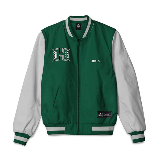 Hawaii - NCAA Baseball : Max Jones - Bomber Jacket-0