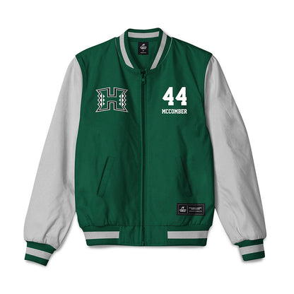 Hawaii - NCAA Football : aiden mccomber - Bomber Jacket-0