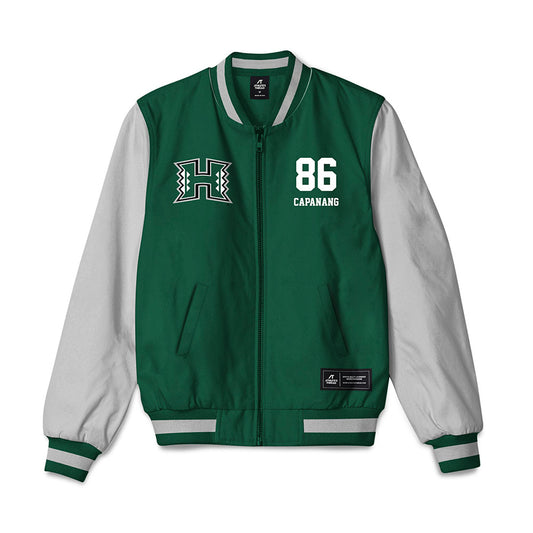 Hawaii - NCAA Football : Carlito Capanang - Bomber Jacket