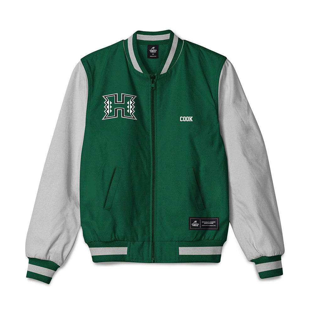 Hawaii - NCAA Women's Track & Field : Kristin Cook - Bomber Jacket-0