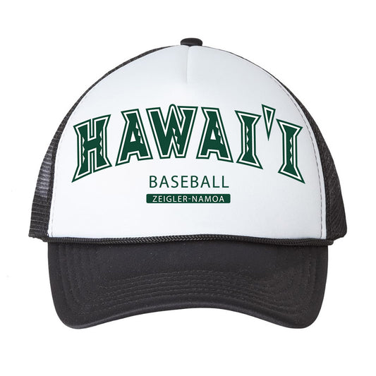 Hawaii - NCAA Baseball : Ben Zeigler-Namoa - Trucker Hat-0