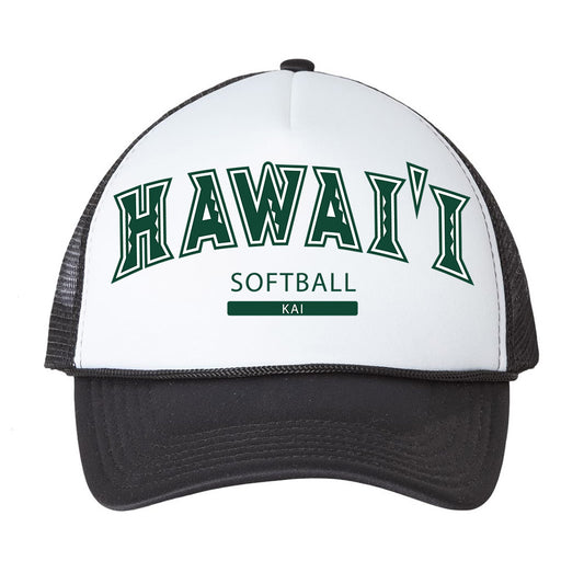 Hawaii - NCAA Softball : Keely Kai - Trucker Hat-0