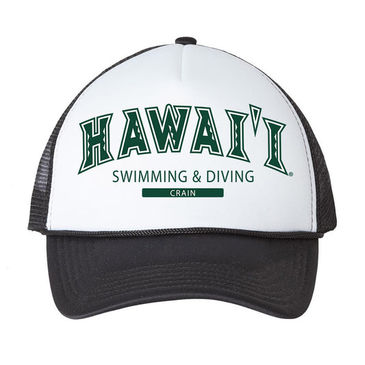 Hawaii - NCAA Men's Swimming & Diving : Daniel Crain - Trucker Hat