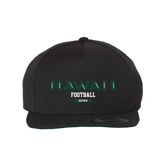 Hawaii - NCAA Football : Cbo Brown - Snapback Hat