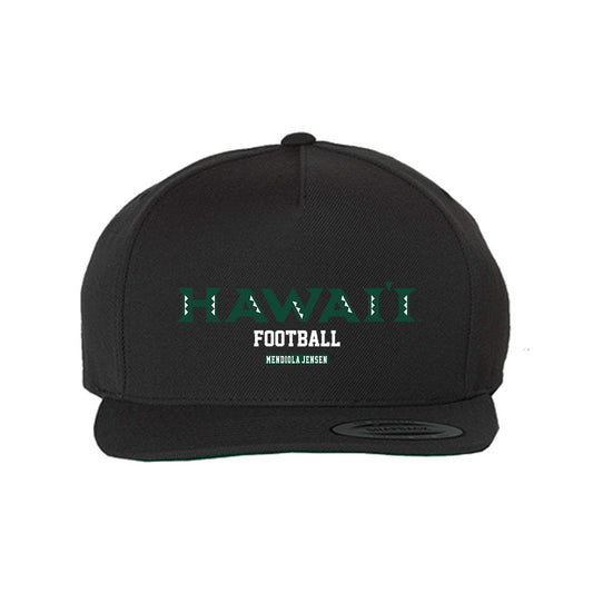 Hawaii - NCAA Football : Kilinahe Mendiola-Jensen - Snapback Hat