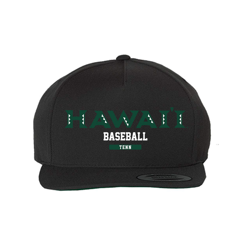 Hawaii - NCAA Baseball : Zacary Tenn - Snapback Hat-0