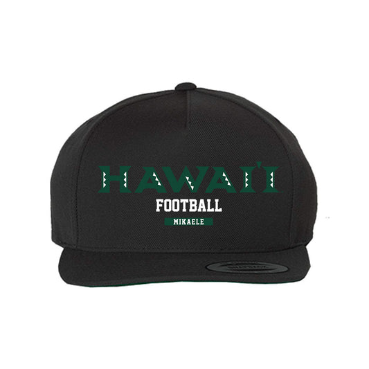 Hawaii - NCAA Football : Sitani Mikaele - Snapback Hat-0