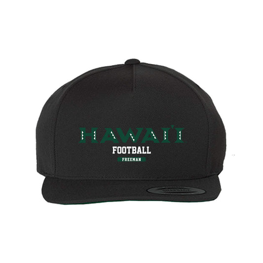 Hawaii - NCAA Football : Deliyon Freeman - Snapback Hat