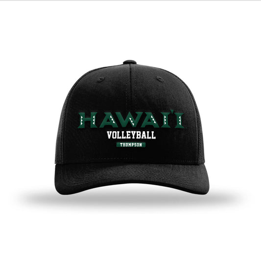 Hawaii - NCAA Men's Volleyball : Zachary Thompson - Snapback Trucker Hat-0