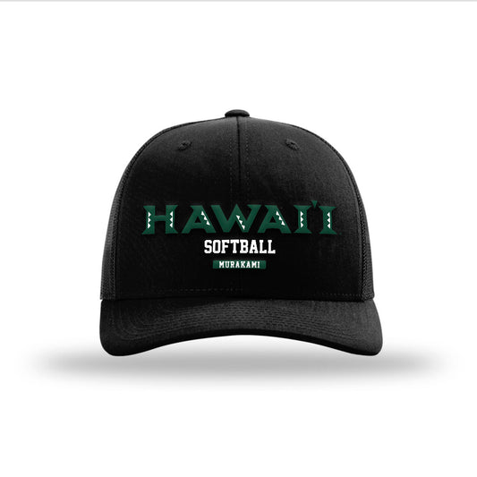 Hawaii - NCAA Softball : Carys Murakami - Snapback Trucker Hat-0