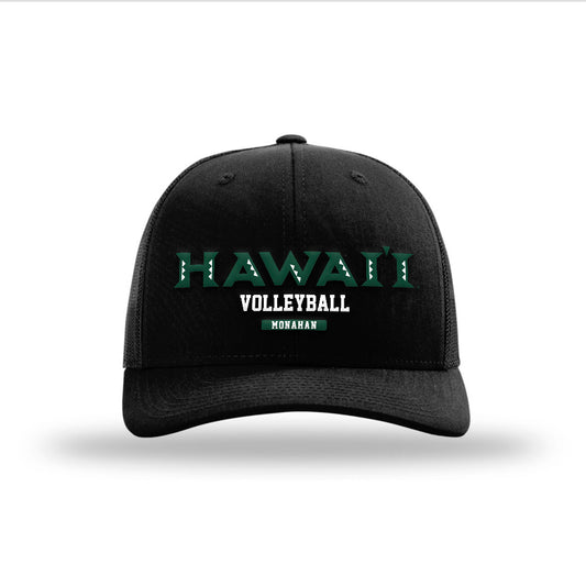 Hawaii - NCAA Women's Volleyball : Morghn Monahan - Snapback Trucker Hat-0