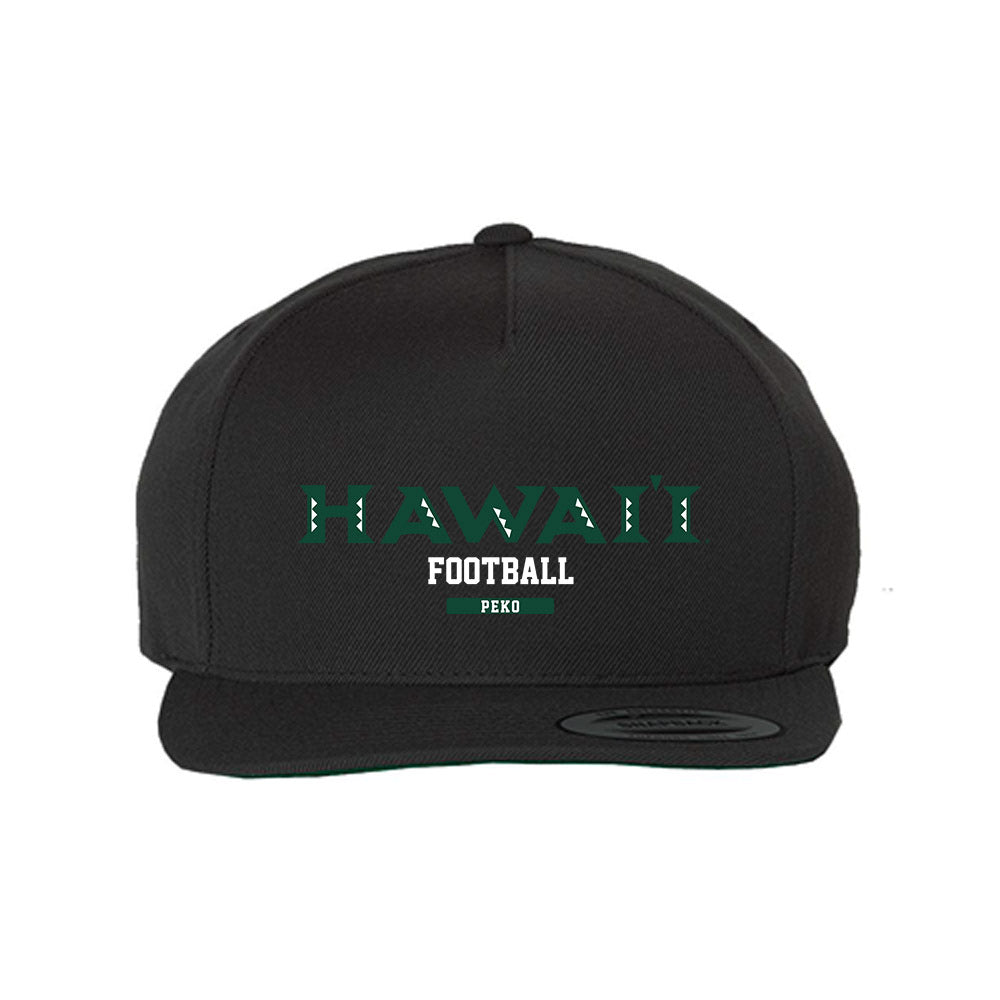 Hawaii - NCAA Football : Vaifanua Peko - Snapback Hat