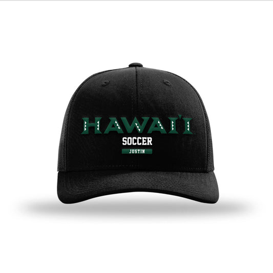 Hawaii - NCAA Women's Soccer : Kennedy Justin - Snapback Trucker Hat-0
