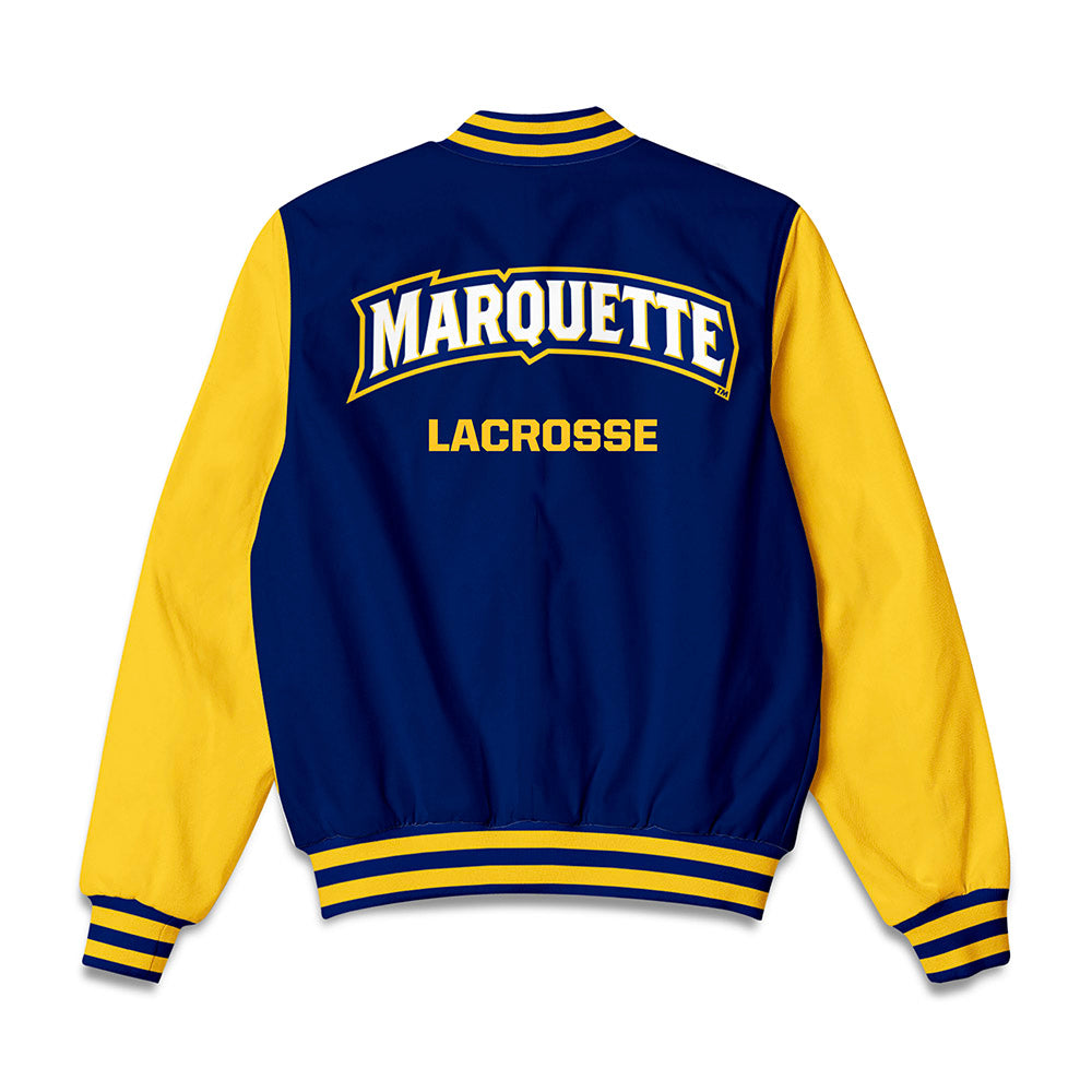 Marquette - NCAA Men's Lacrosse : Matt Hamill - Bomber Jacket-1