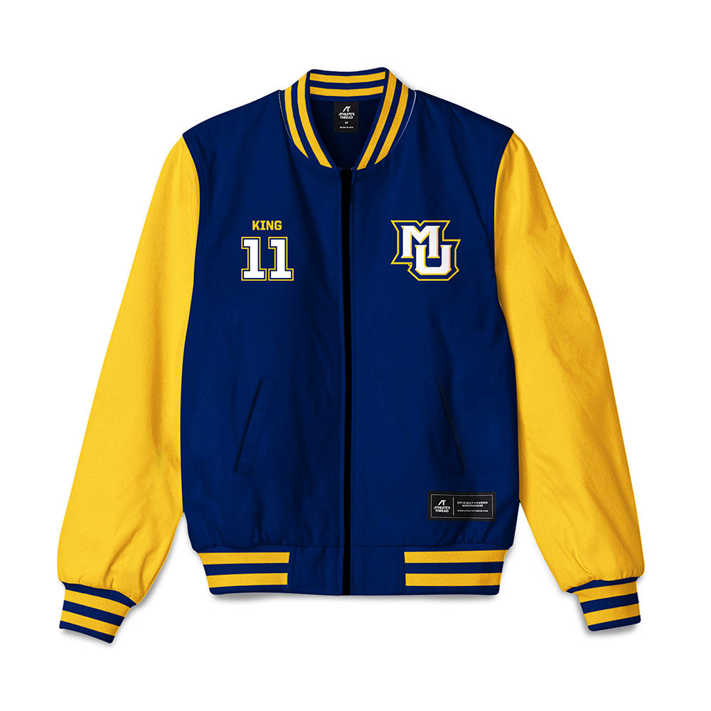 Marquette - NCAA Women's Volleyball : Amaria King - Bomber Jacket-0