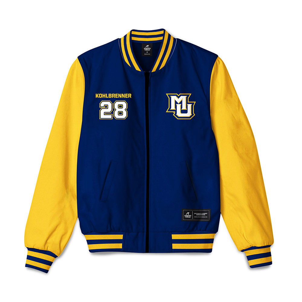 Marquette - NCAA Men's Lacrosse : Andrew Kohlbrenner - Bomber Jacket