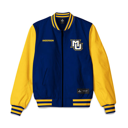 Marquette - NCAA Men's Track & Field : Jude Anderson - Bomber Jacket-0