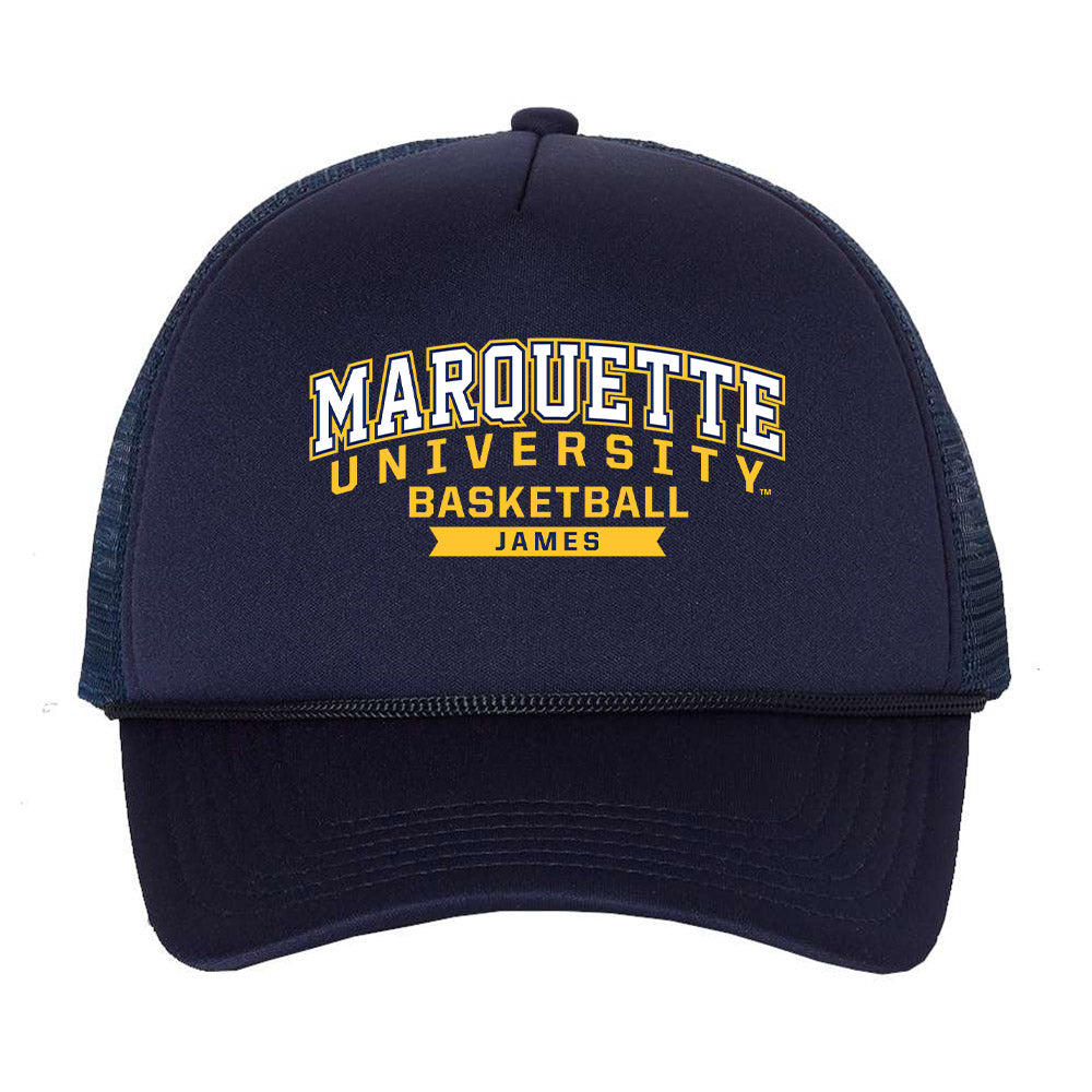 Marquette - NCAA Men's Basketball : Nigel James - Trucker Hat-0
