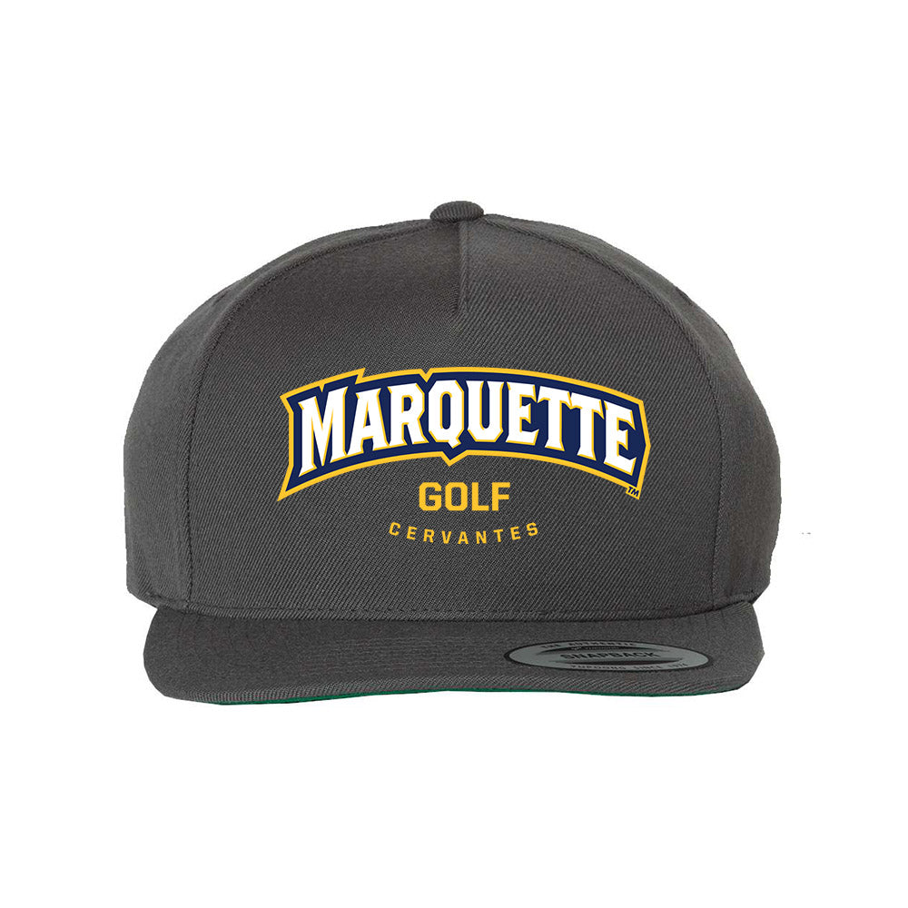 Marquette - NCAA Men's Golf : Vincent Cervantes - Snapback Hat-0