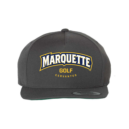 Marquette - NCAA Men's Golf : Vincent Cervantes - Snapback Hat-0