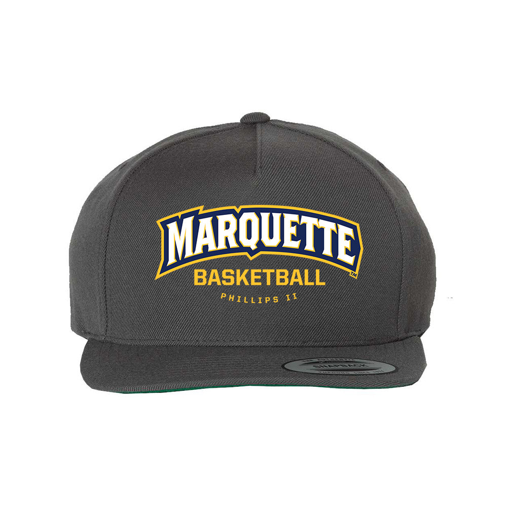 Marquette - NCAA Men's Basketball : Michael Phillips II - Snapback Hat-0