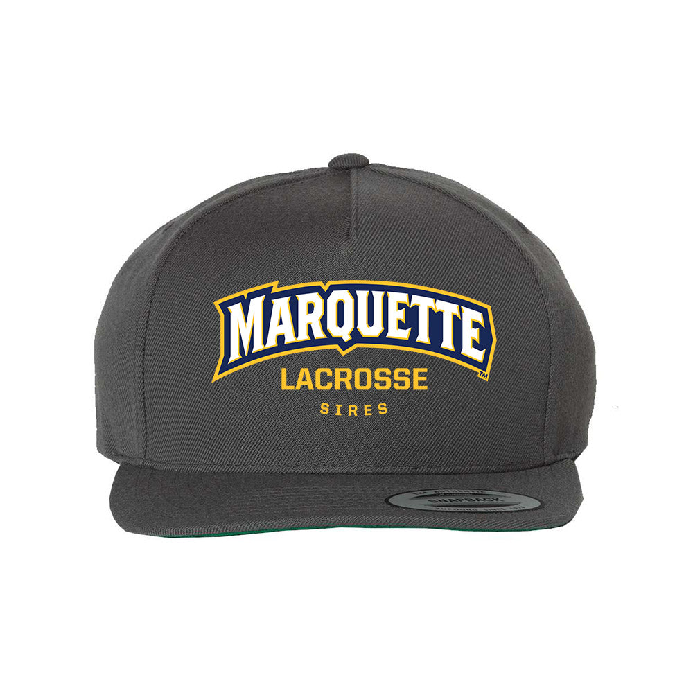 Marquette - NCAA Men's Lacrosse : Ronald Sires - Snapback Hat-0