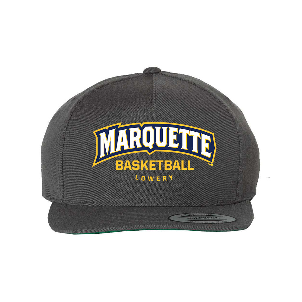 Marquette - NCAA Men's Basketball : Zaide Lowery - Snapback Hat-0