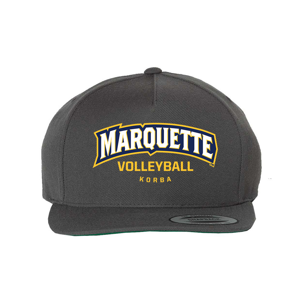 Marquette - NCAA Women's Volleyball : Alexandra Korba - Snapback Hat-0