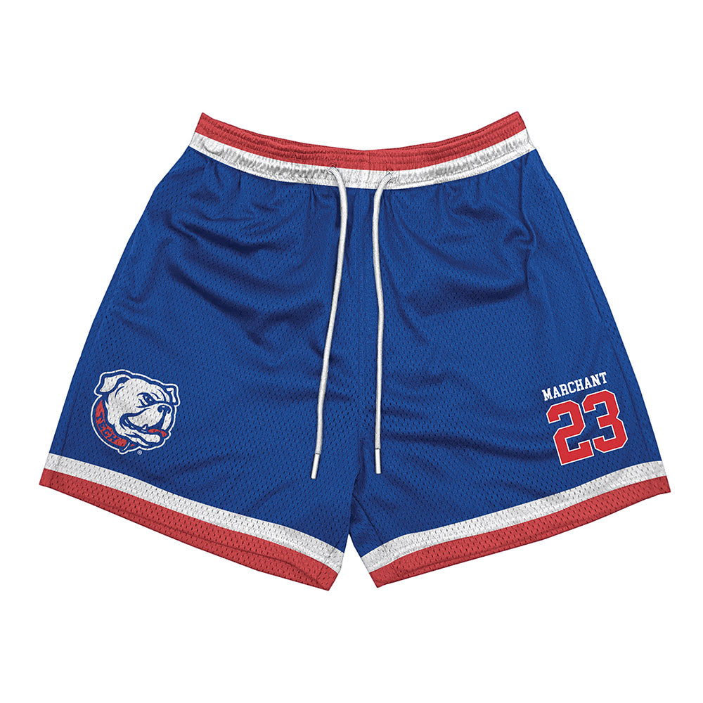 LA Tech - NCAA Softball : Reagan Marchant - Blue Shorts-0