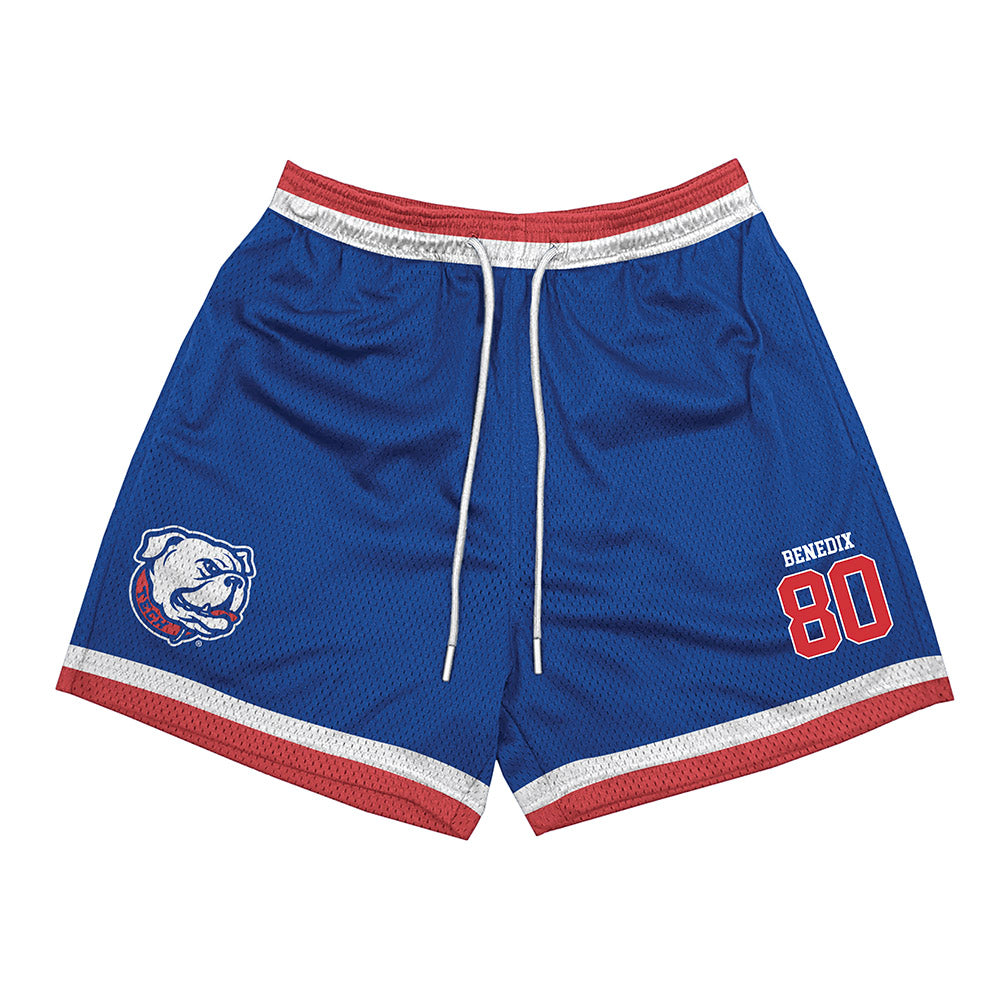 LA Tech - NCAA Football : Dane Benedix - Blue Shorts-1