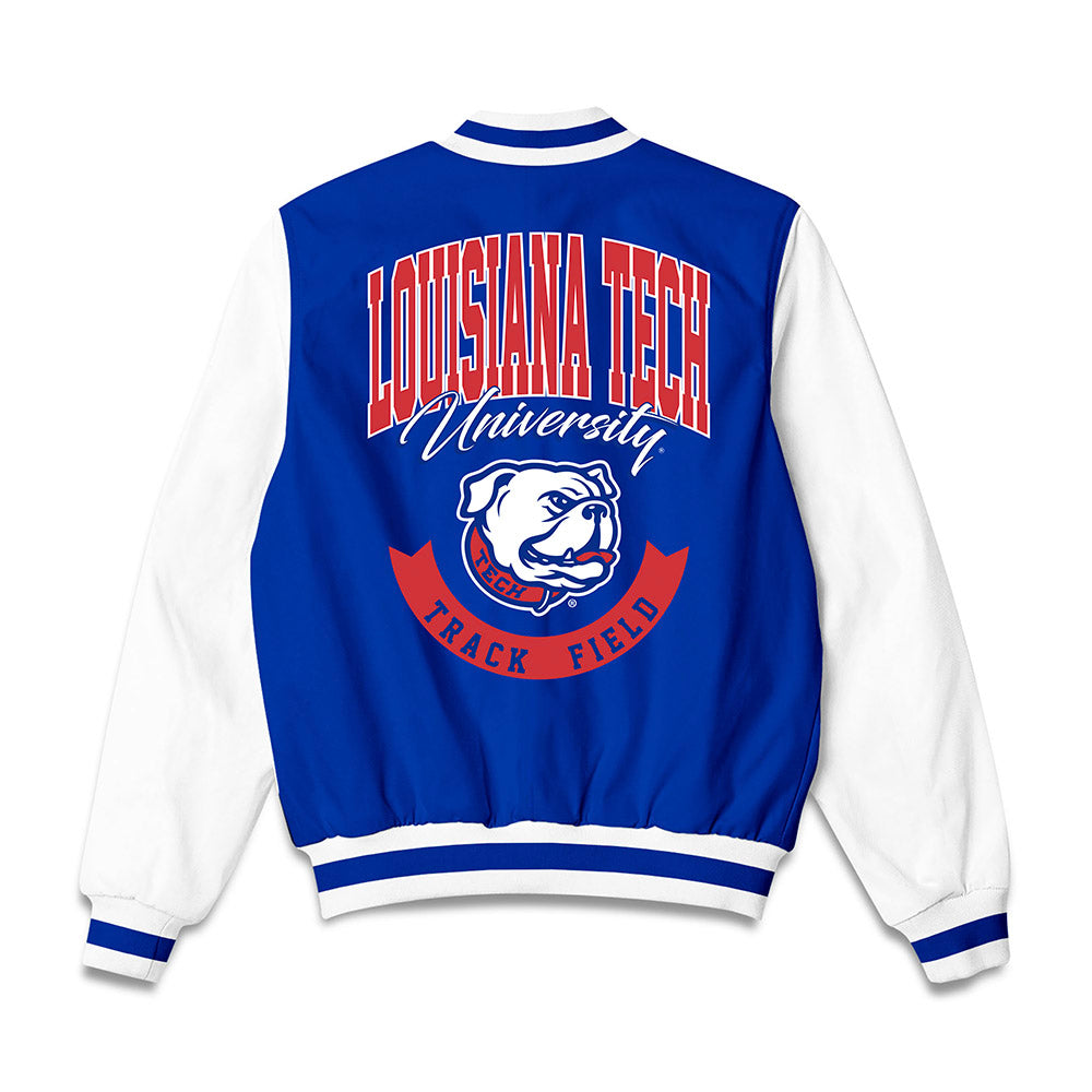 LA Tech - NCAA Men's Track & Field : Chevoney Reid - Bomber Jacket-1