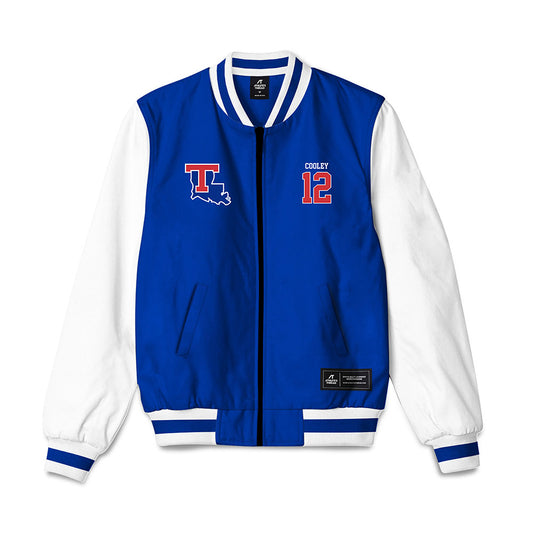 LA Tech - NCAA Baseball : Luke Cooley - Bomber Jacket-0